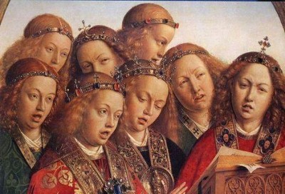 content - music - angels singing - angels singing