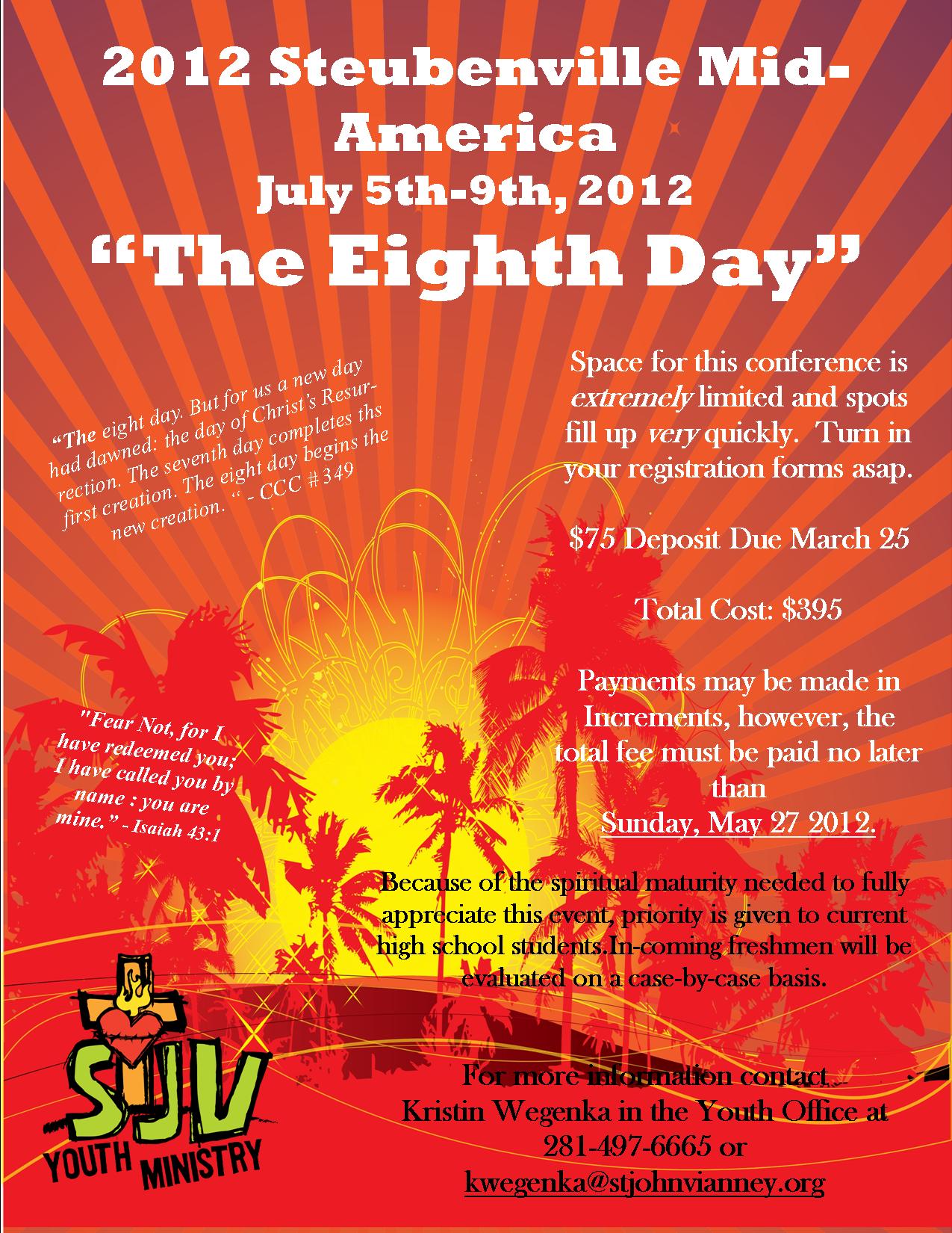 YF-HS-Steubenville 2012 Flyer YF-HS-Steubenville 2012 Flyer